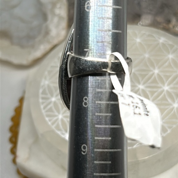 Teardrop Rhodonite 925 ring - Picture 5 of 6